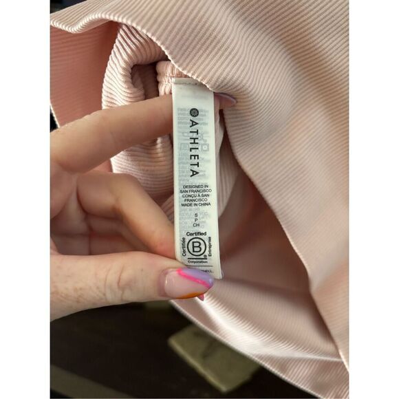 Athleta Aurora Blush Pink Seamless Cami Size Small - Picture 7 of 8